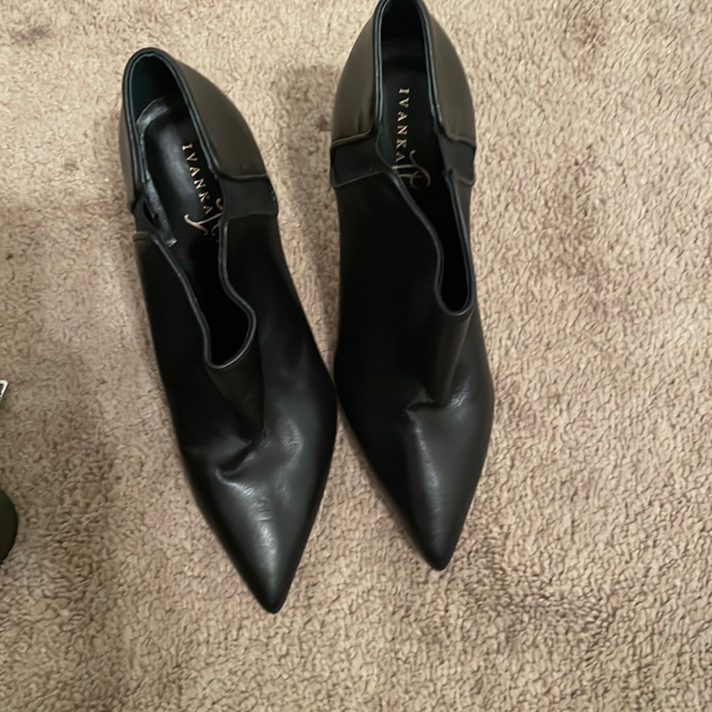 Preowned Black Leather Boots